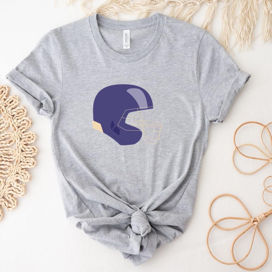 Flat Helmet Football T-Shirt