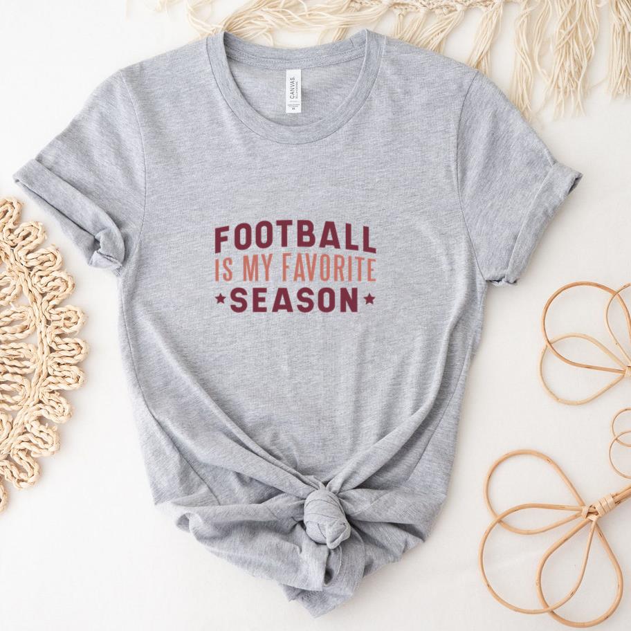 Football Favorite Season Lettering T-Shirt