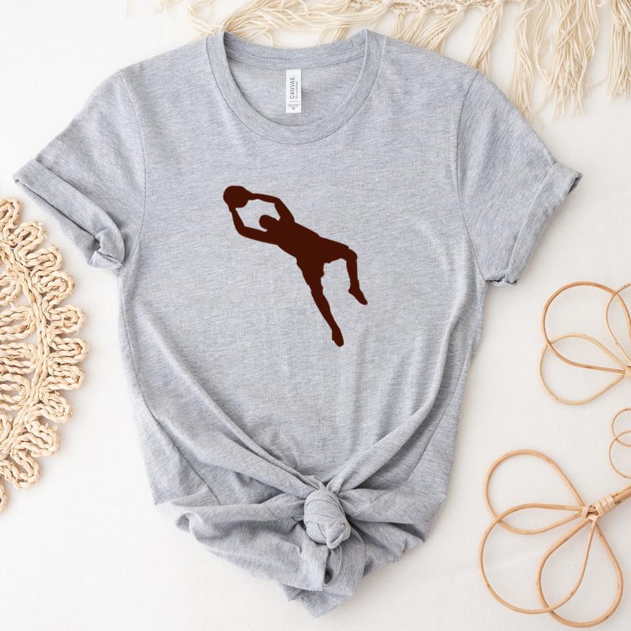 Football Goalkeeper Catching Jump T-Shirt