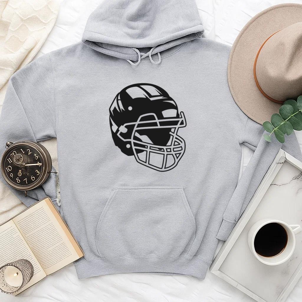 Football Helmet High Contrast Hoodie