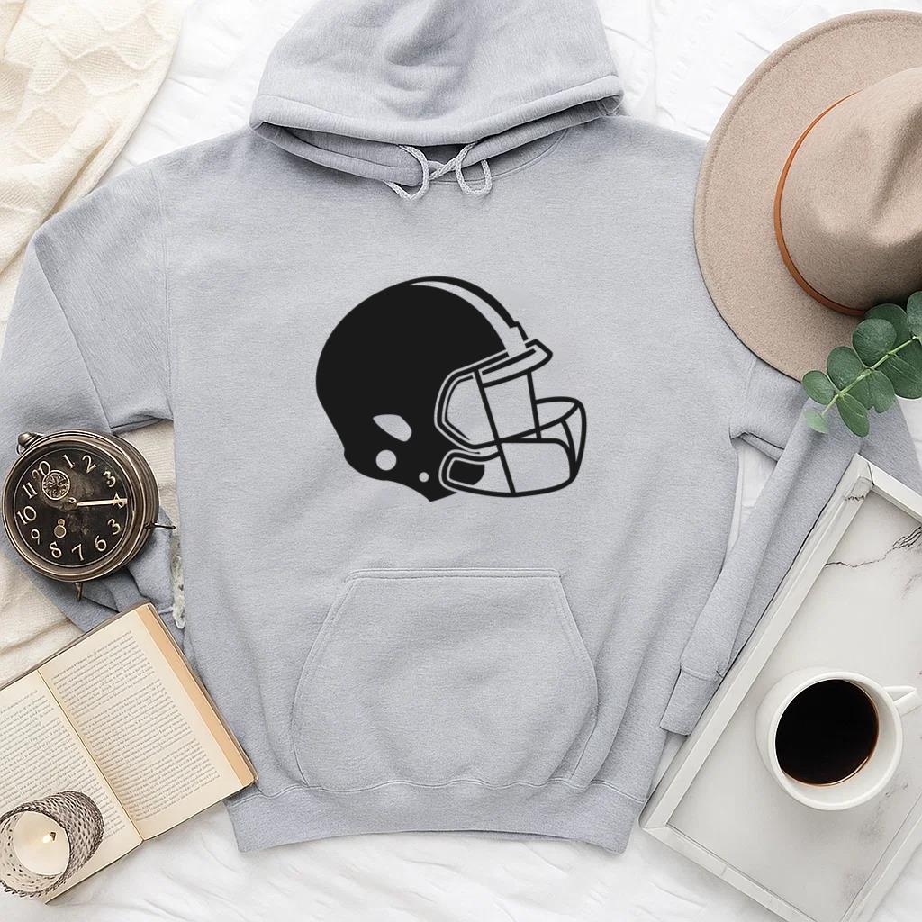 Football Helmet Side Cut Out Hoodie