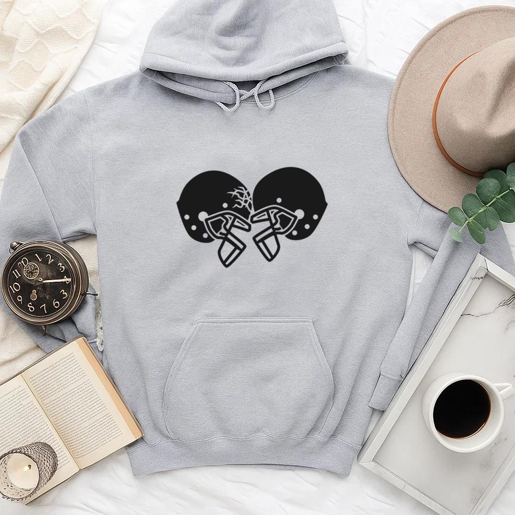Football Helmets Cut Out Hoodie