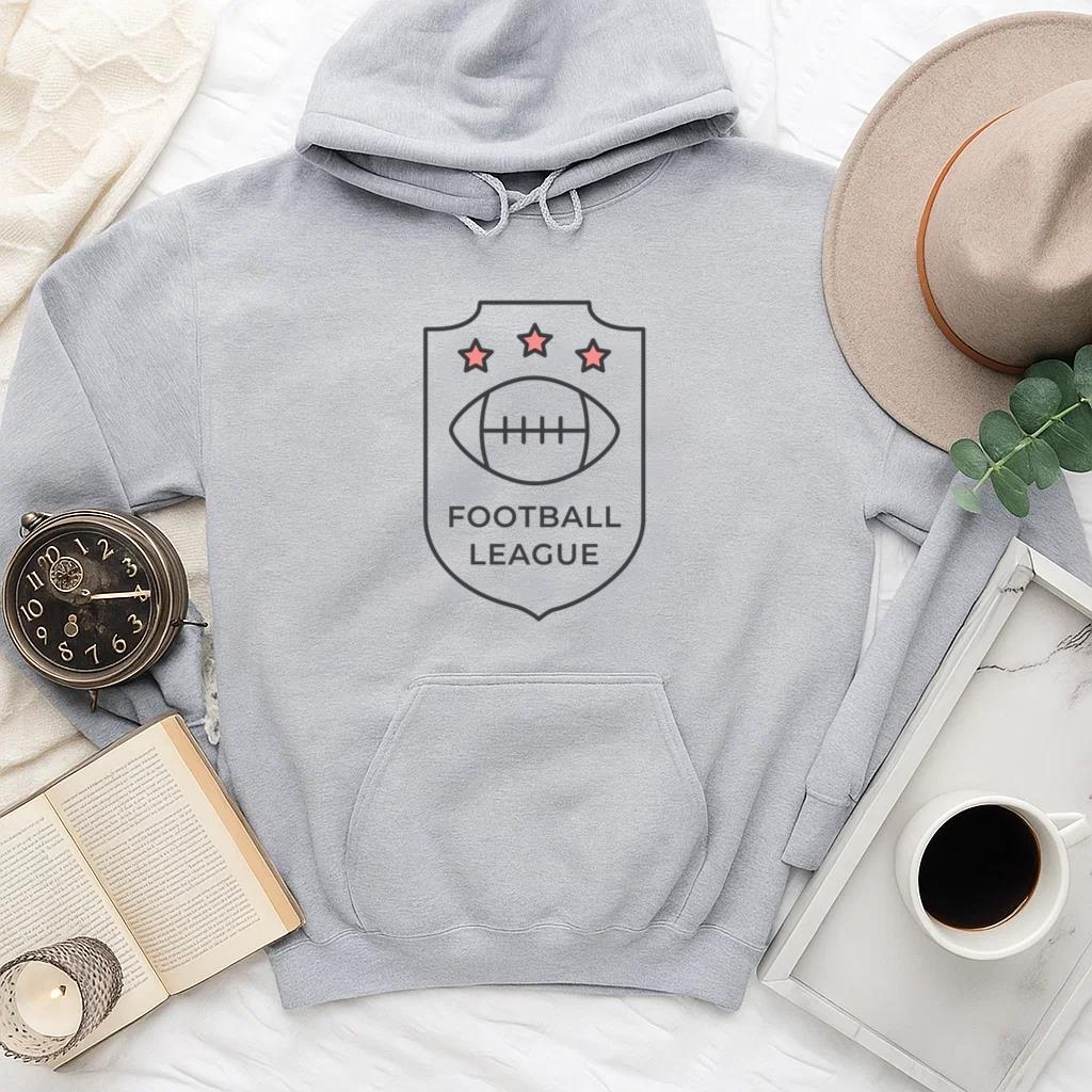 Football Ligue Ball Star Colored Badge Sticker Hoodie