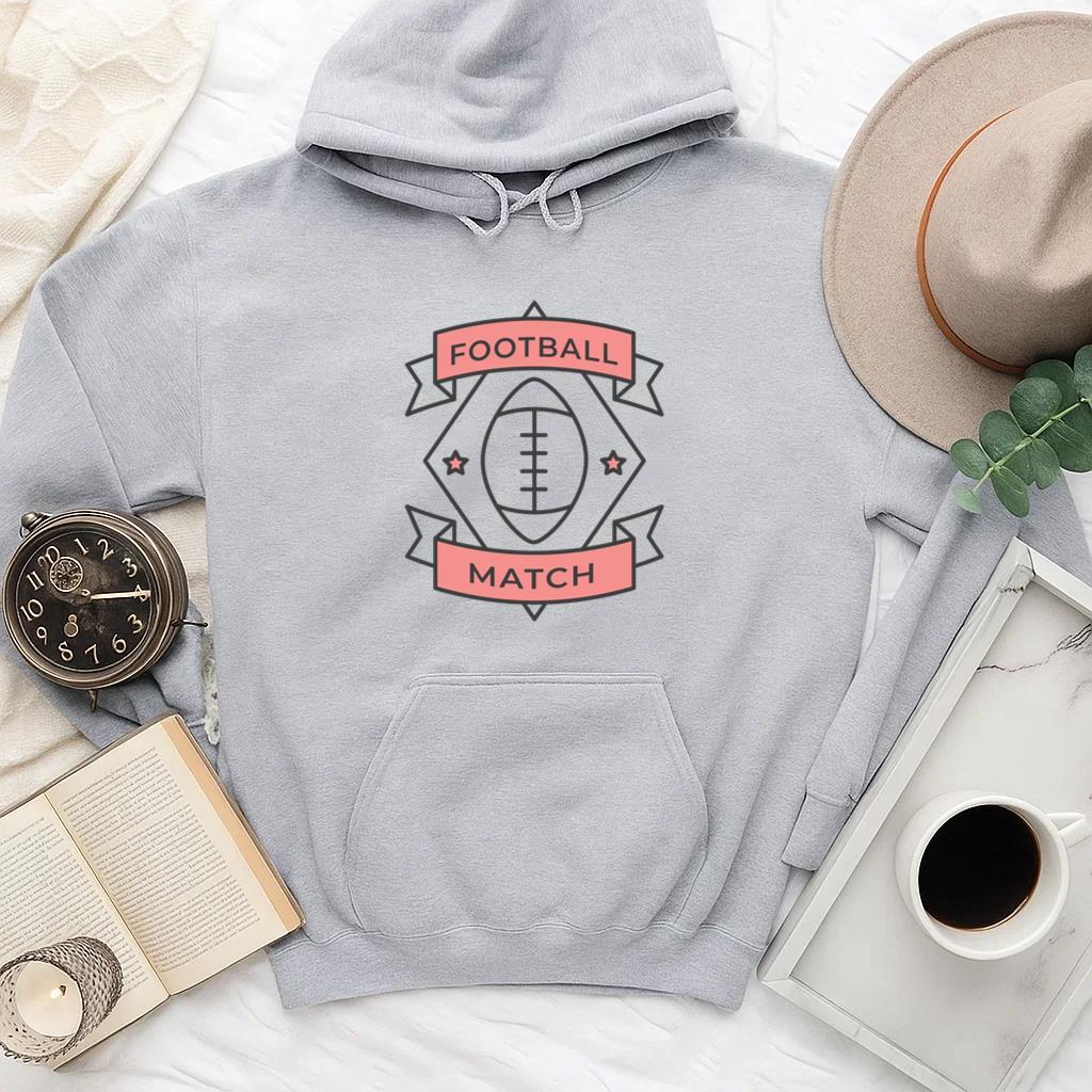 Football Match Ball Star Colored Badge Sticker Hoodie