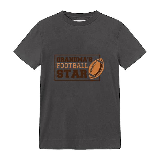 Grandmas Football Star Design T-Shirt