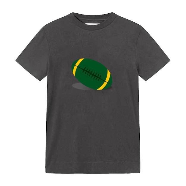 Green Rugby Ball T-Shirt