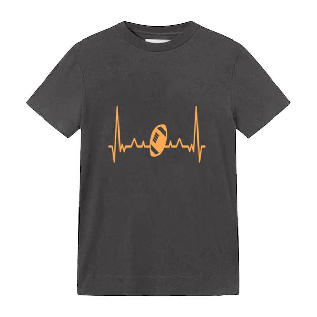 Heartbeat With American Football Ball T-Shirt