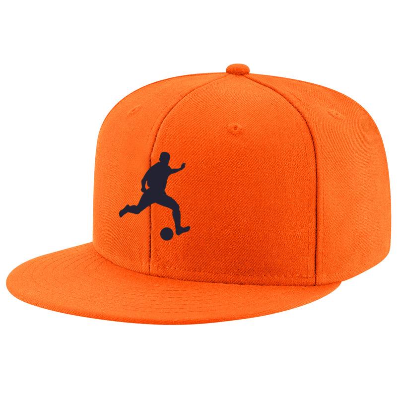 Soccer Player Silhouette Figure Cap