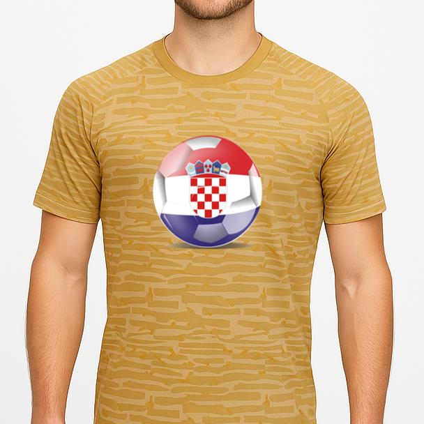 Croatia Flag Soccer Ball Classic Soccer Jersey - Image 2