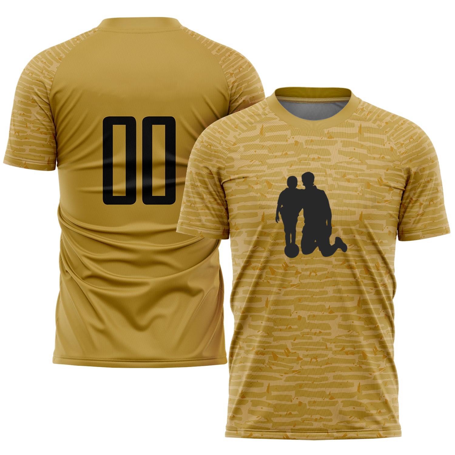 Father Child Playing Soccer Classic Soccer Jersey