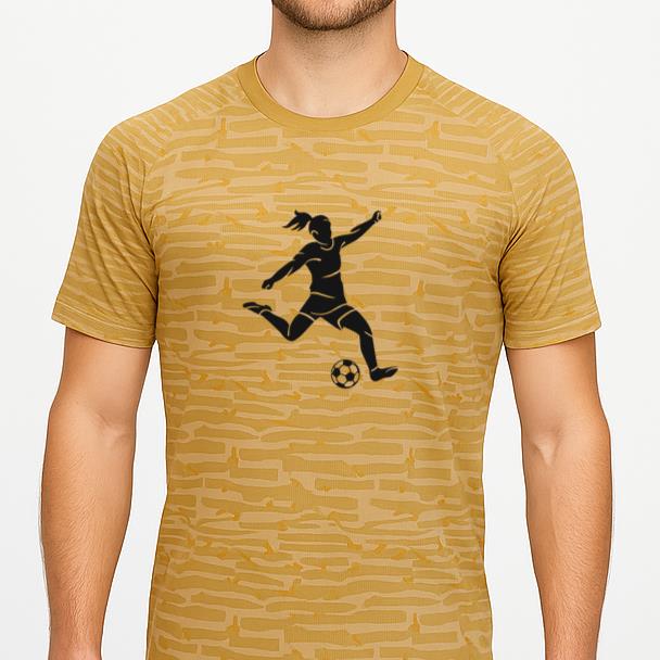 Girl Playing Soccer Cut Out Classic Soccer Jersey - Image 2