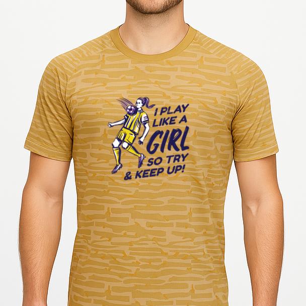 Girl Soccer Player Quote Hand Drawn Classic Soccer Jersey - Image 2