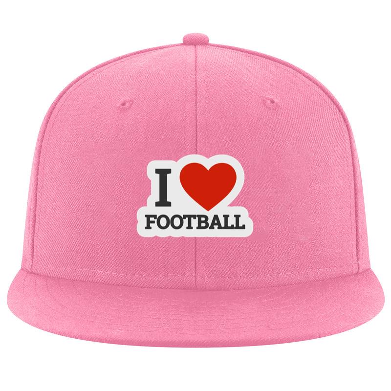 I Love Football Sticker Cap