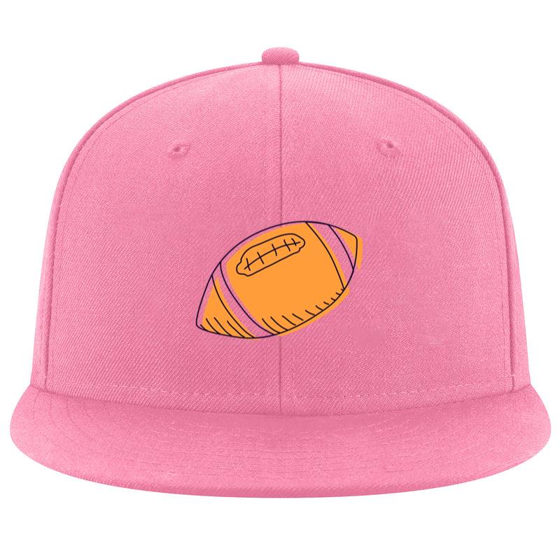 Orange Football Hand Drawn Cap