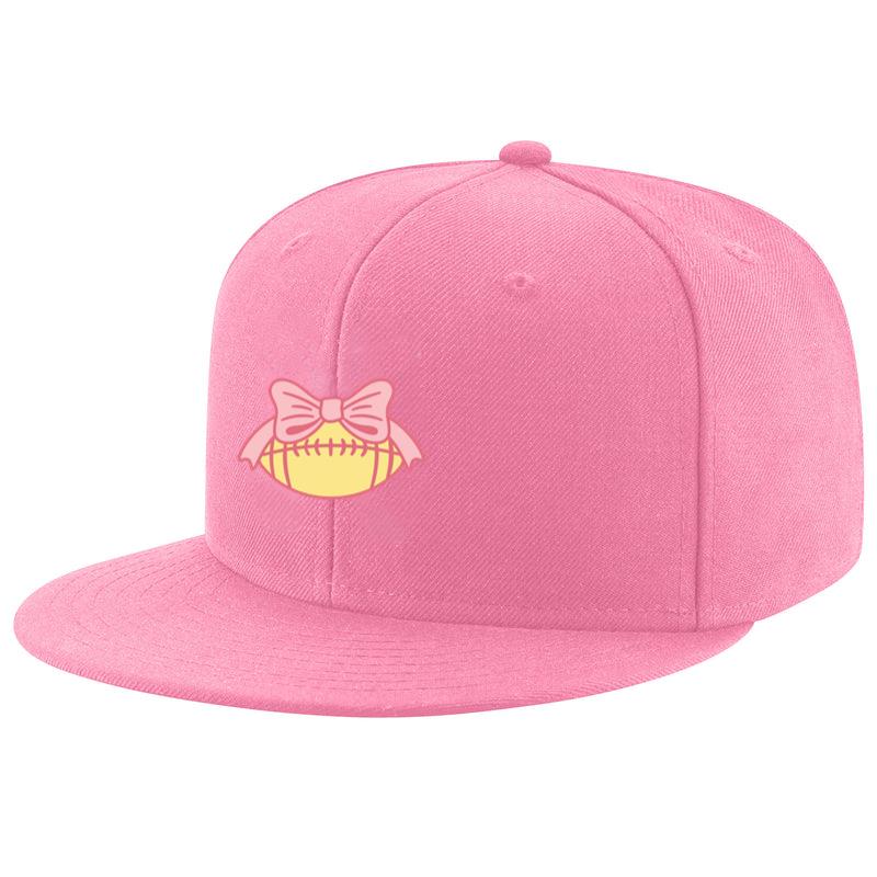 Pink Bow Football Design Cap - Image 3