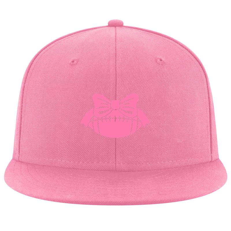 Pink Football Design Cap