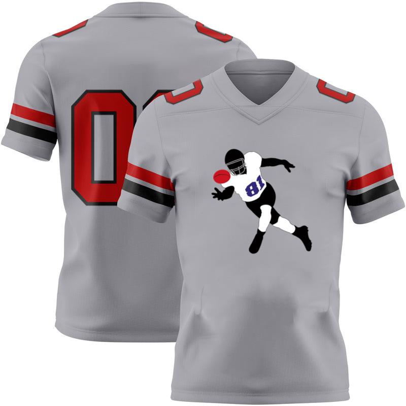 Rugby Player Catching Classic Football Jersey