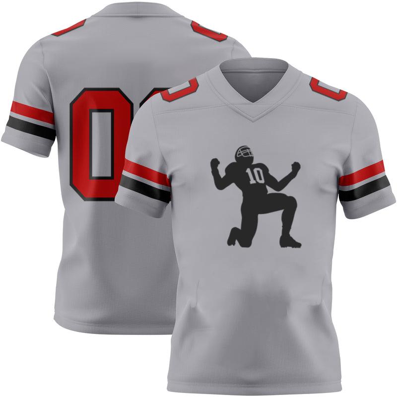Rugby Player Celebrating Silhouette Classic Football Jersey