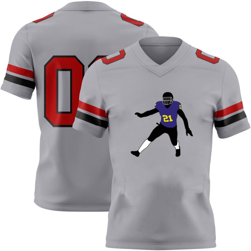 Rugby Player Running  Classic Football Jersey