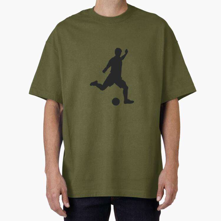 Soccer Player Hitting Oversized T-Shirt