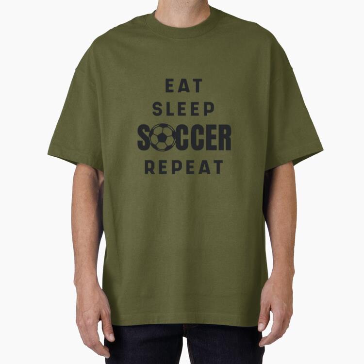 Soccer Routine Lettering Oversized T-Shirt