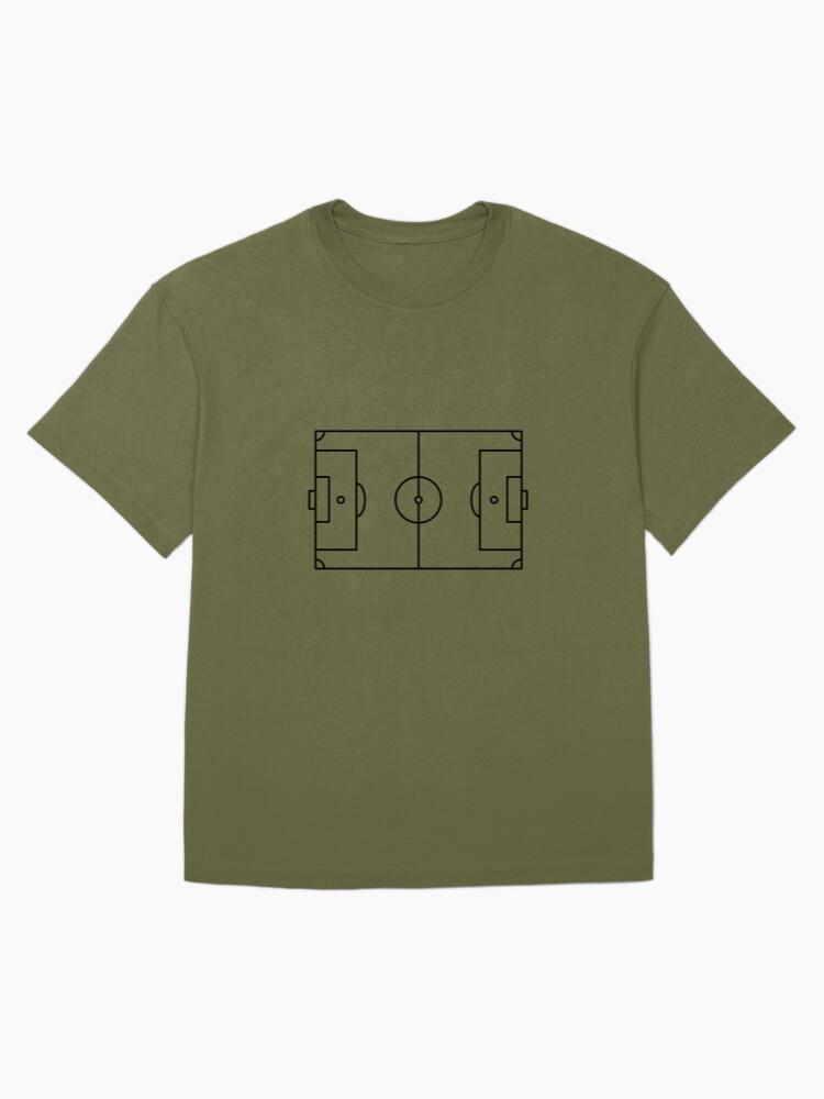 Soccer Sport Court Stroke Oversized T-Shirt - Image 3