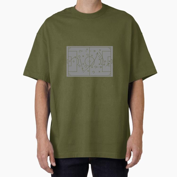 Soccer Strategy Board Oversized T-Shirt 